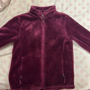 32° girls velour zip up jacket